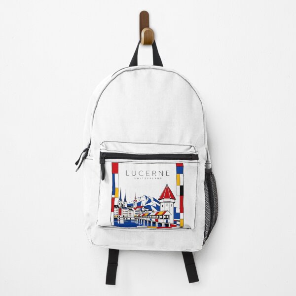 Item preview, Lucerne Mondrian style poster 3D designed and sold by CMYKStudio.