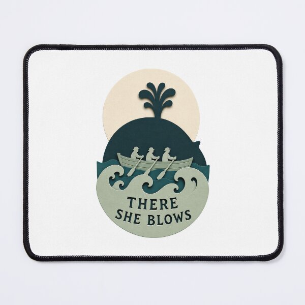 Item preview, Moby Dick There She Blows - Paper-Cut Whaleboat designed and sold by Fenay Designs.