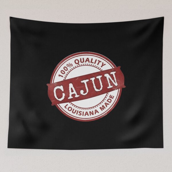 Item preview, Vintage Red Stamped 100% Certified Cajun Louisiana Made Gift designed and sold by FestivityFinds.