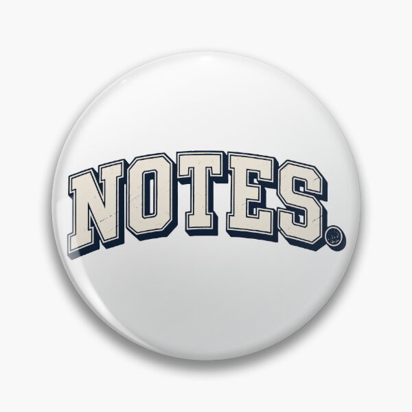 Item preview, NOTES Minimalist College Student Study Typography designed and sold by Sunday.Supply.