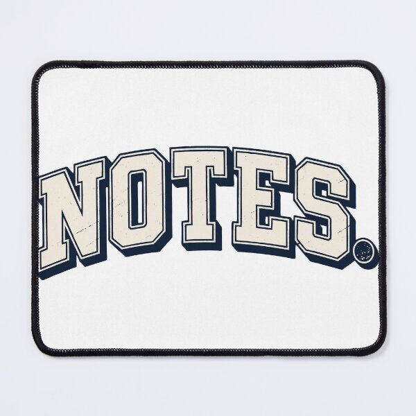 Item preview, NOTES Minimalist College Student Study Typography designed and sold by Sunday.Supply.