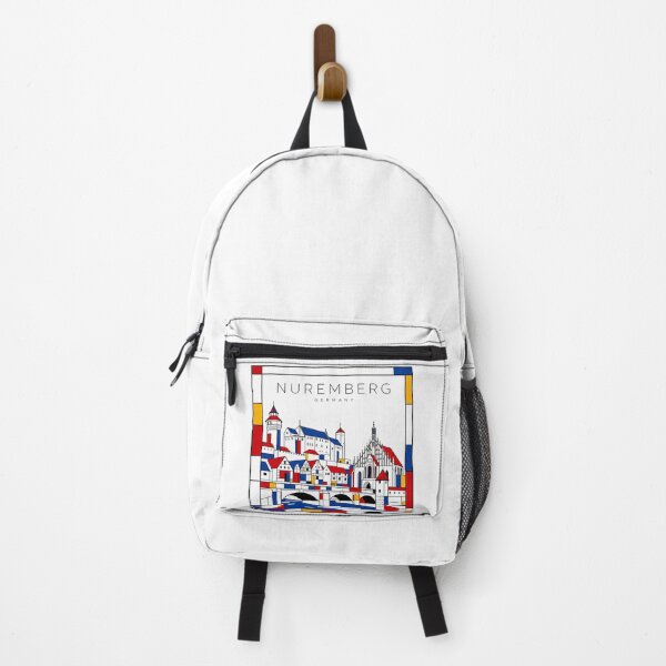 Item preview, Nuremberg Mondrian style poster 3D designed and sold by CMYKStudio.