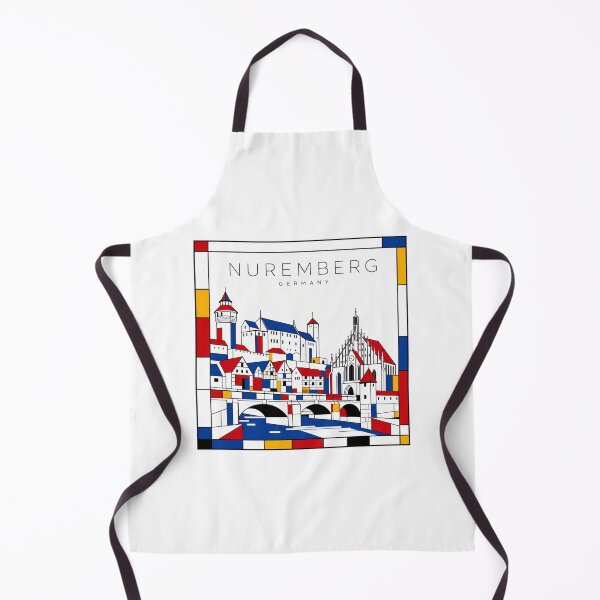 Item preview, Nuremberg Mondrian style poster 3D designed and sold by CMYKStudio.