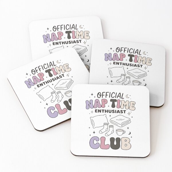 Item preview, Official Nap Time Enthusiast Club | Cozy Sleep Lover Design designed and sold by StickerNestYou.
