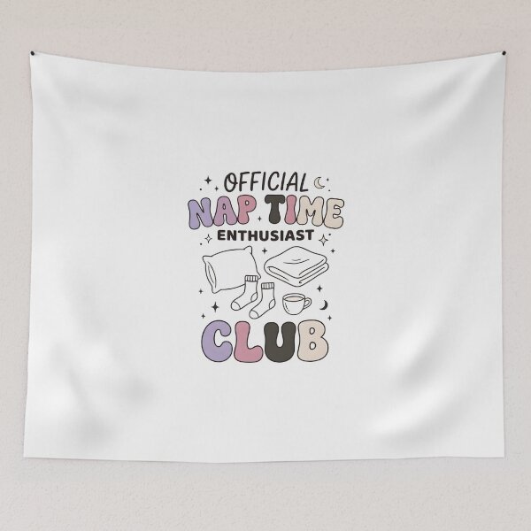 Item preview, Official Nap Time Enthusiast Club | Cozy Sleep Lover Design designed and sold by StickerNestYou.