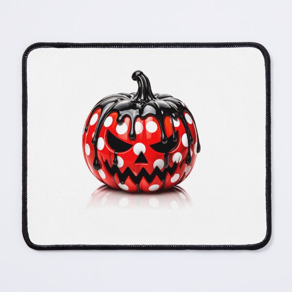 Item preview, Melting Polka Dot Jack O Lantern Spooky Pumpkin designed and sold by YourColorsWall.