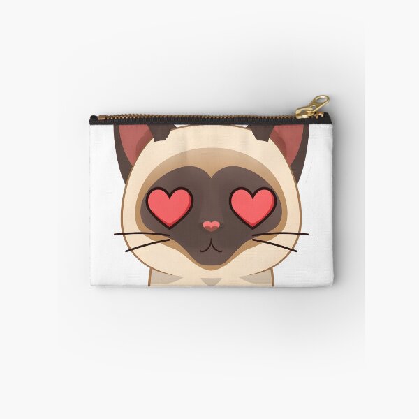 Item preview, Heart Eyes Siamese Cat Face Sticker | Cute Cat Lover Valentine Design designed and sold by VINTOR-.