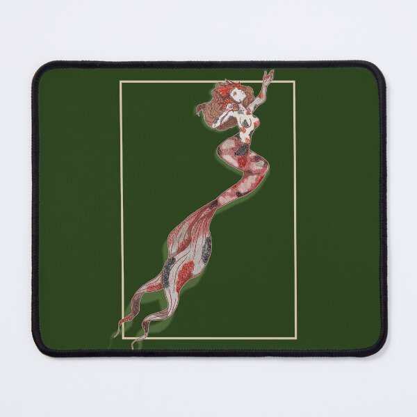 Item preview, A koi mermaid swimming gracefully designed and sold by wakbu.png.