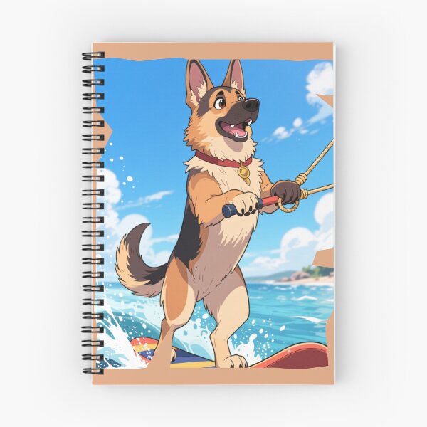Item preview, Waterskiing German Shepherd  designed and sold by LKODesign.