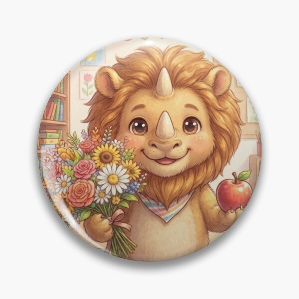 Item preview, Cute Lion Rhino Hybrid — Back to School Classroom designed and sold by TreatLLC.