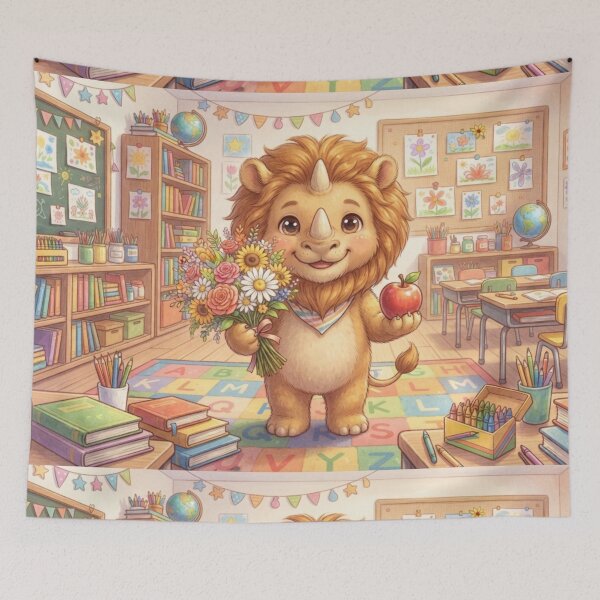 Item preview, Cute Lion Rhino Hybrid — Back to School Classroom designed and sold by TreatLLC.