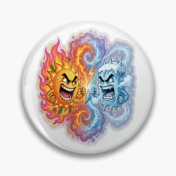 Item preview, Summer Winter Rivalry Fire Ice Seasonal Battle designed and sold by Imaginarium of Chaos falcon88 .