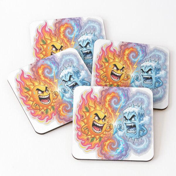 Item preview, Summer Winter Rivalry Fire Ice Seasonal Battle designed and sold by Imaginarium of Chaos falcon88 .