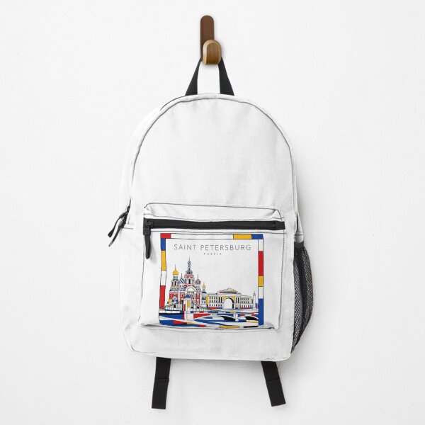 Item preview, Saint Petersburg Mondrian style poster 3D designed and sold by CMYKStudio.