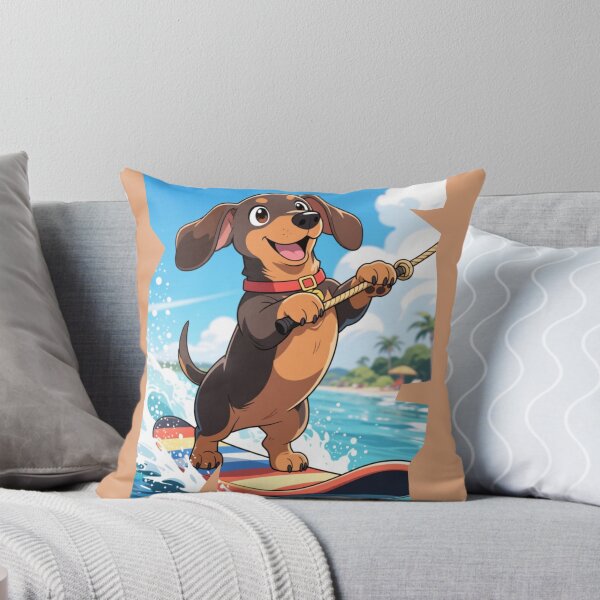 Item preview, Waterskiing Dachshund  designed and sold by LKODesign.