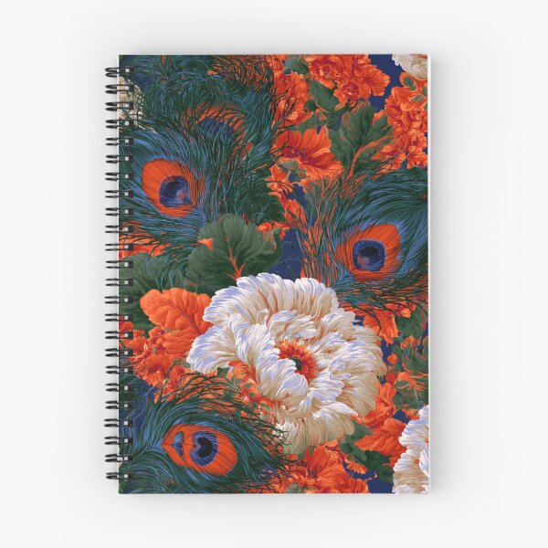 Item preview, Stunning colorful peacock floral feather designed and sold by dcrc.