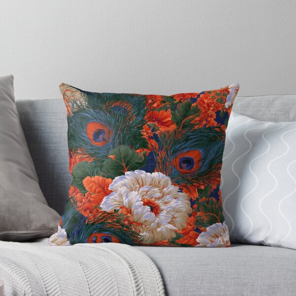 Item preview, Stunning colorful peacock floral feather designed and sold by dcrc.