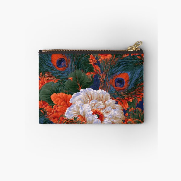 Item preview, Stunning colorful peacock floral feather designed and sold by dcrc.