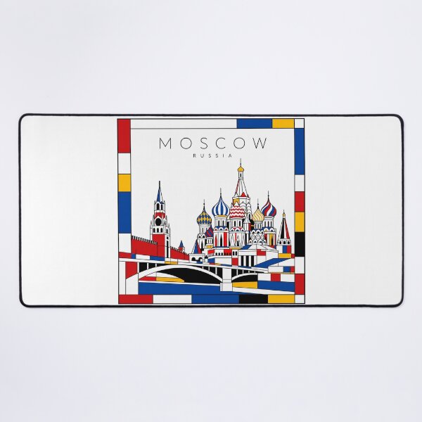 Item preview, Moscow Mondrian style poster 3D designed and sold by CMYKStudio.