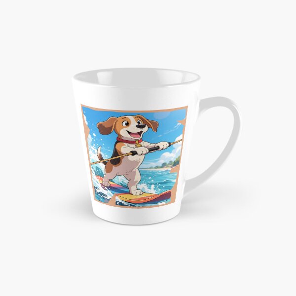 Item preview, Waterskiing beagle  designed and sold by LKODesign.