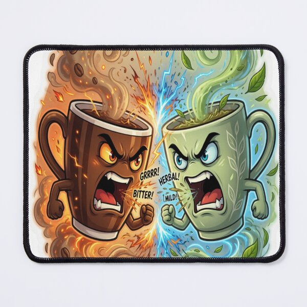 Item preview, Coffee Tea Rivalry Funny Drink Battle designed and sold by Imaginarium of Chaos falcon88 .