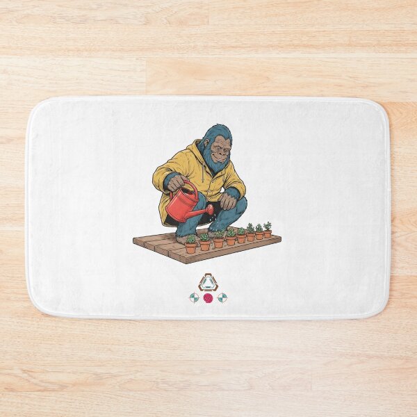 Item preview, Bigfoot Gardener Watering Tiny Plants & Succulents - Cute Sasquatch designed and sold by Whimsy Trail Co.