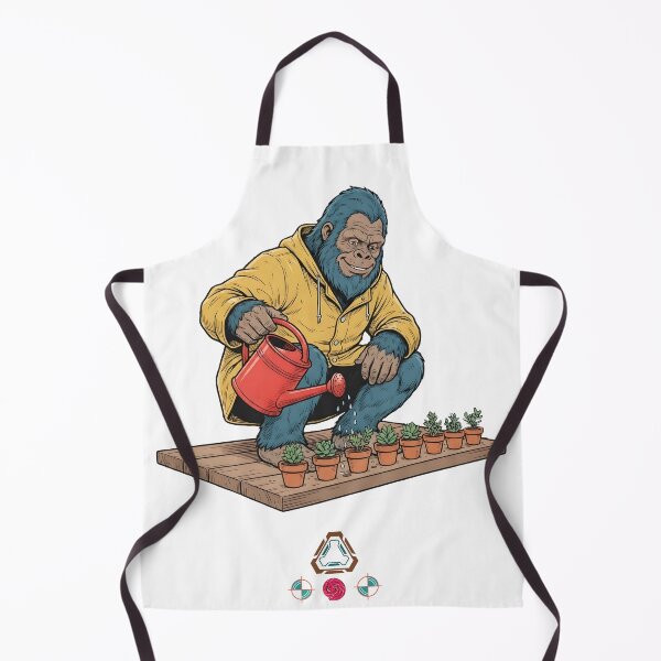 Item preview, Bigfoot Gardener Watering Tiny Plants & Succulents - Cute Sasquatch designed and sold by Whimsy Trail Co.