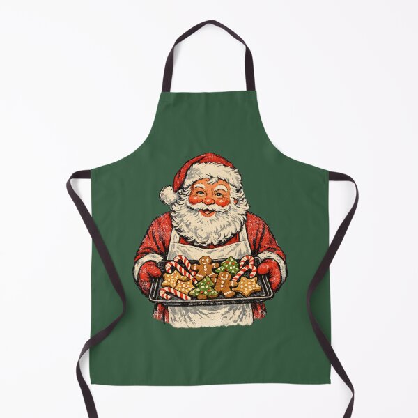 Item preview, Vintage Santa Claus Baking Christmas Cookies Retro 1950s Art Gift designed and sold by Artycom.