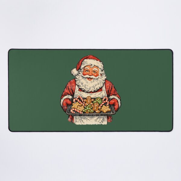 Item preview, Vintage Santa Claus Baking Christmas Cookies Retro 1950s Art Gift designed and sold by Artycom.