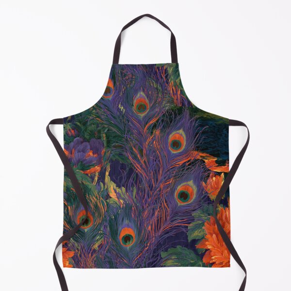 Item preview, Stunning colorful peacock floral feather designed and sold by dcrc.