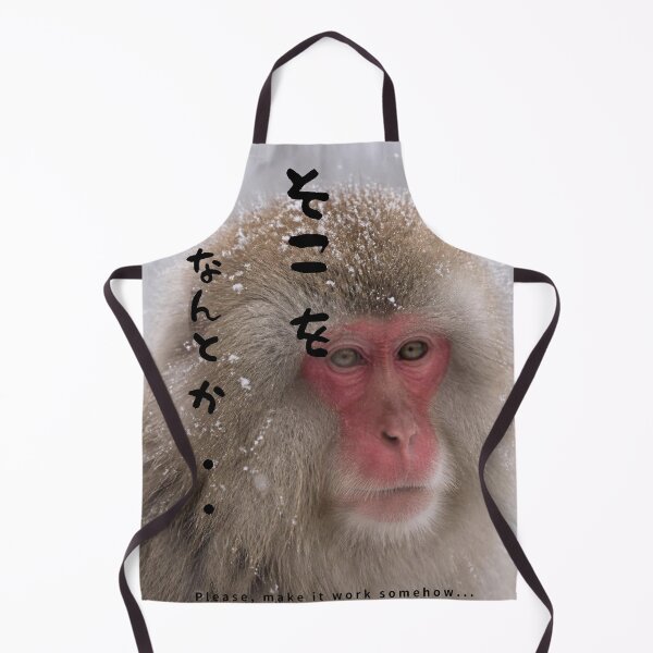 Item preview, Soko wo Nantoka - Please Work With Me | Snow Monkey Winter Scene | Japanese Design designed and sold by JapanMemoir.