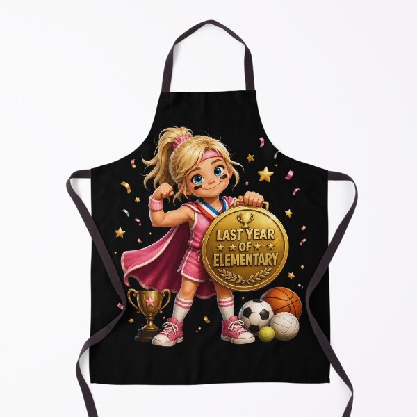 Item preview, First Day of My Last Year in Elementary,Little Champion Last Year Of Elementary School Sports MVP Girl designed and sold by Crystal-Tree.