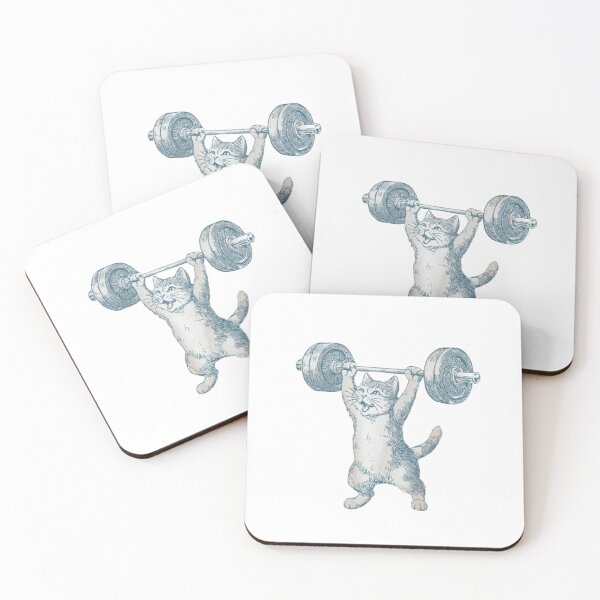 Item preview, Funny Cat Gym Deadlift Cat Workout  designed and sold by roartusa.
