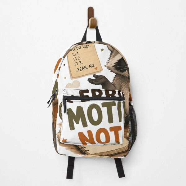 Item preview, Error 404: Motivation Not Found – Funny Cute Raccoon Cartoon Design designed and sold by Kiinaaa.