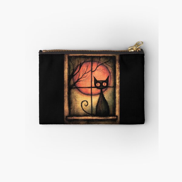 Item preview, A black cat and a full moon. designed and sold by MagelliShop.