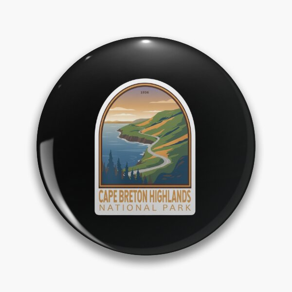 Item preview, Cape Breton Highlands National Park Canada Vintage Emblem Sticker designed and sold by FestivityFinds.