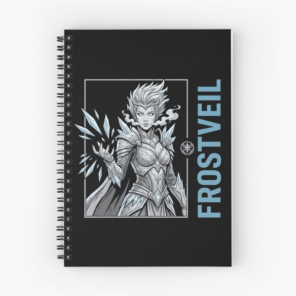 Item preview, Frostborn Ice Warrior Fantasy Character | Winter Warrior Anime Style designed and sold by StickerNestYou.