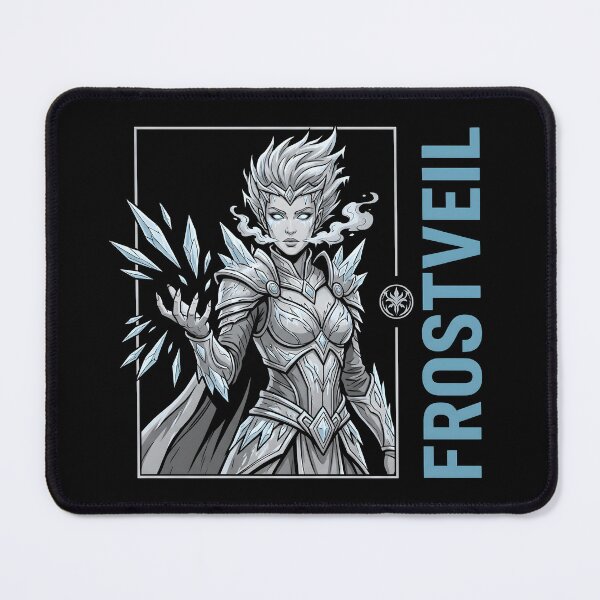 Item preview, Frostborn Ice Warrior Fantasy Character | Winter Warrior Anime Style designed and sold by StickerNestYou.