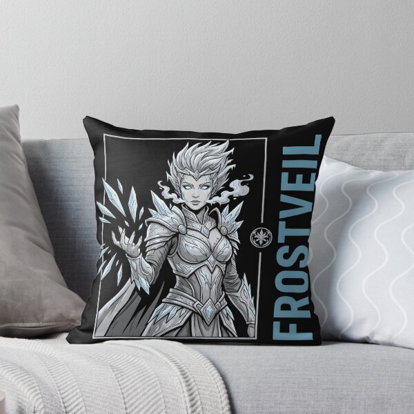Item preview, Frostborn Ice Warrior Fantasy Character | Winter Warrior Anime Style designed and sold by StickerNestYou.