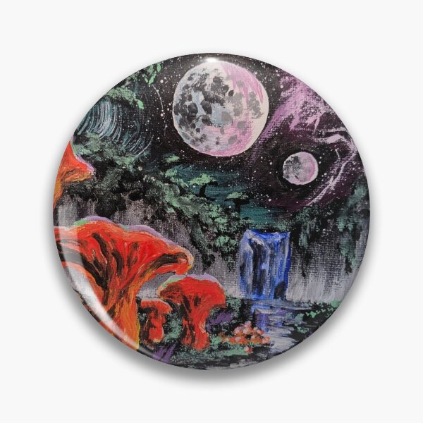 Item preview, Khranoc-9 - Chicken of the Woods Forest Under a Cosmic Sky designed and sold by DreamTrek.
