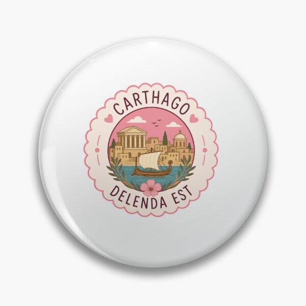Item preview, Carthago Delenda Est Ancient History Latin Quote Roman Empire designed and sold by SkeletonsDanger.