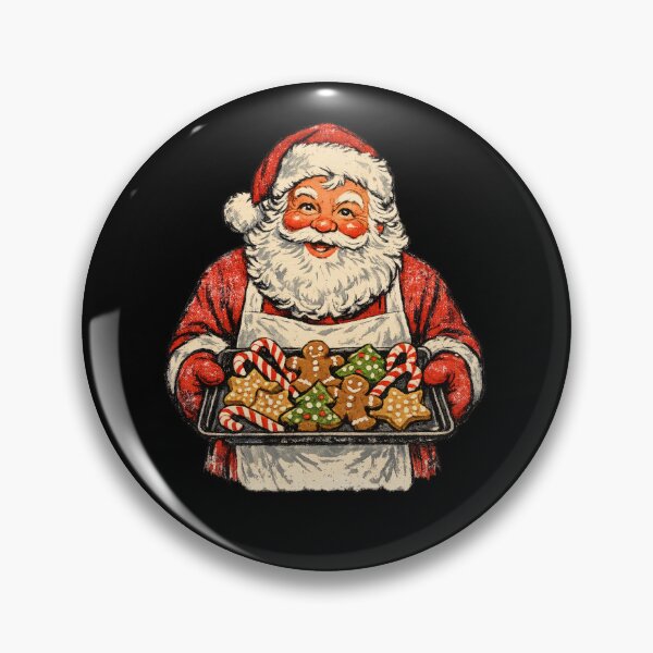 Item preview, Vintage Santa Claus Baking Christmas Cookies Retro 1950s Art Gift designed and sold by Artycom.