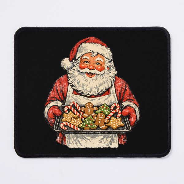 Item preview, Vintage Santa Claus Baking Christmas Cookies Retro 1950s Art Gift designed and sold by Artycom.