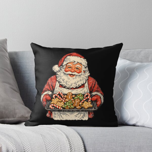 Item preview, Vintage Santa Claus Baking Christmas Cookies Retro 1950s Art Gift designed and sold by Artycom.