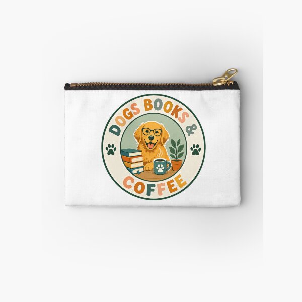 Item preview, Dogs Books & Coffee Golden Retriever Dog Lover Bookworm Coffee Drinker designed and sold by SkeletonsDanger.