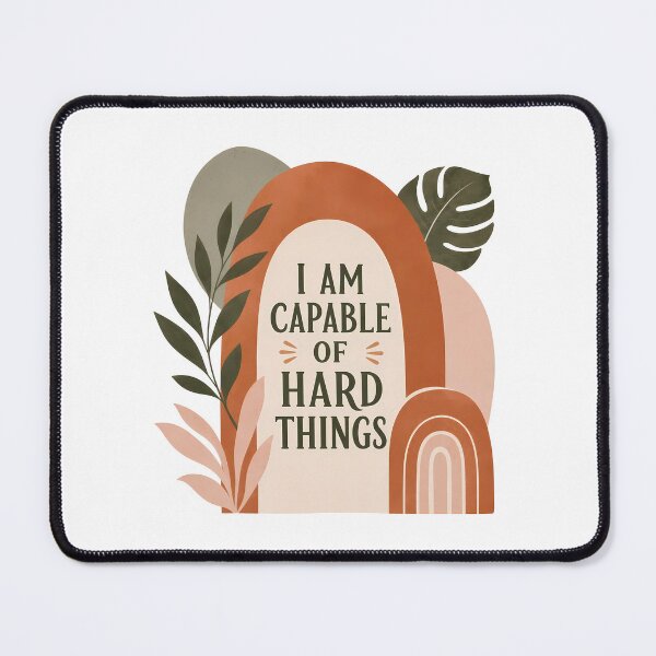Item preview, I Am Capable Of Hard Things Boho Arch Affirmation designed and sold by BobbyTee Merch.