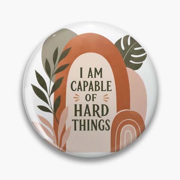 Item preview, I Am Capable Of Hard Things Boho Arch Affirmation designed and sold by BobbyTee Merch.