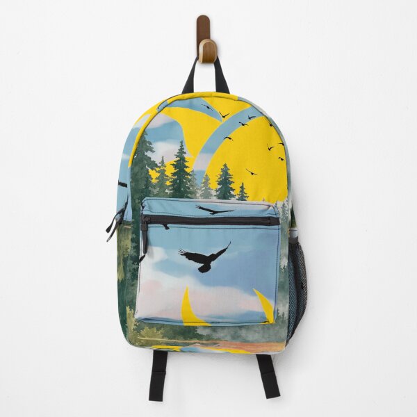 Item preview, Sunburst Forest Over Peaceful Mountain Lake designed and sold by DKSH1234.