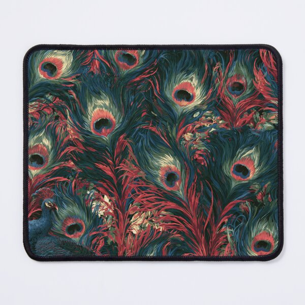 Item preview, Stunning colorful peacock floral feather designed and sold by dcrc.