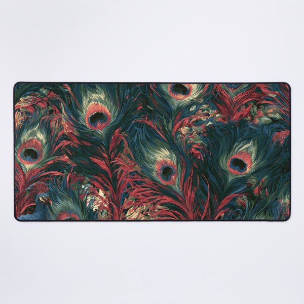 Item preview, Stunning colorful peacock floral feather designed and sold by dcrc.